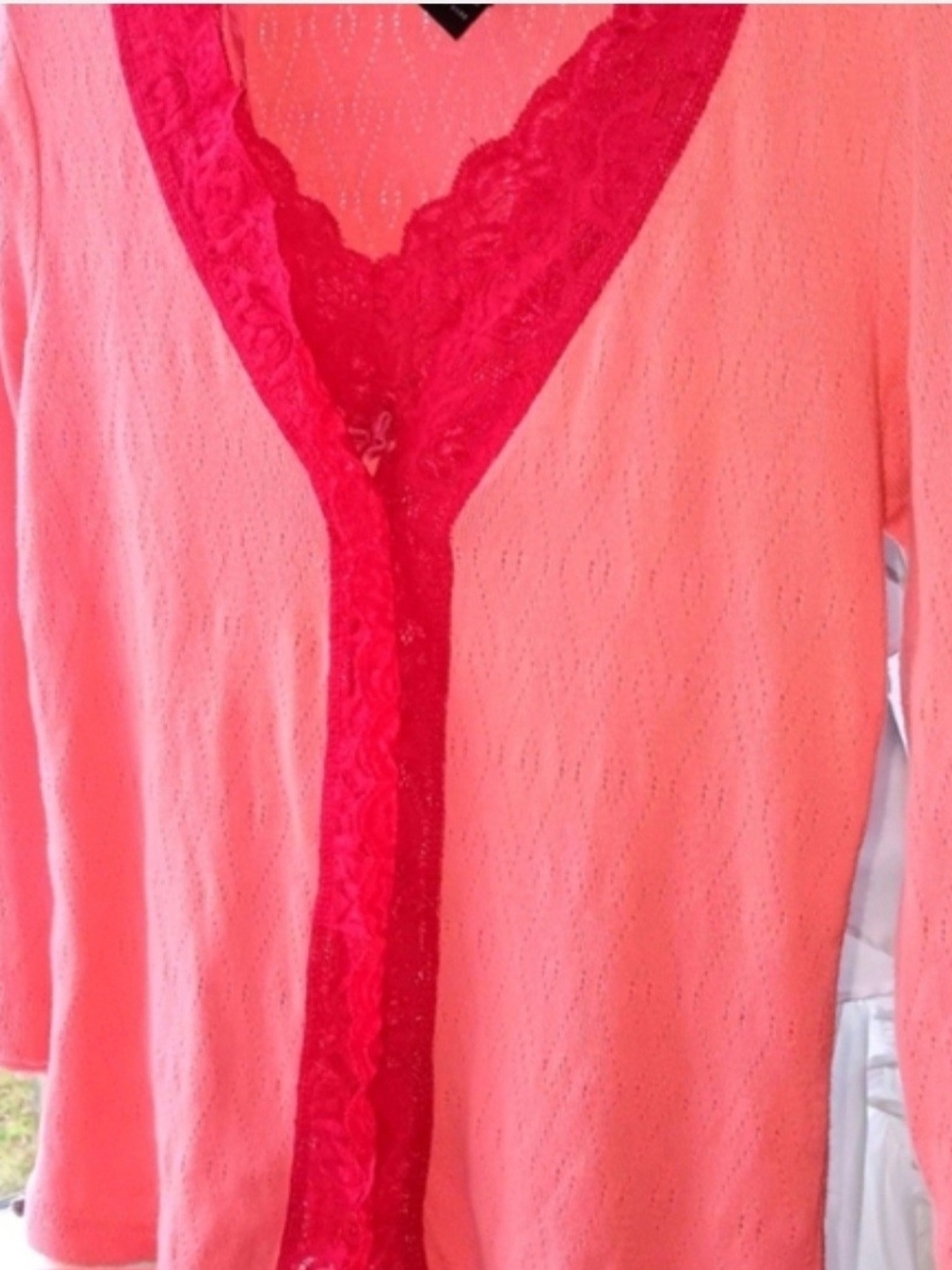 Vintage (1999) Express Brand Coral Pink Cardigan Set